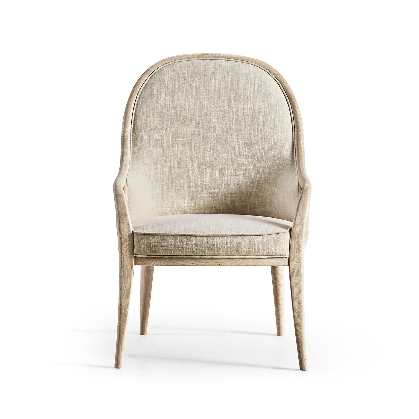 Modern Coastal Upholstered Dining Armchair