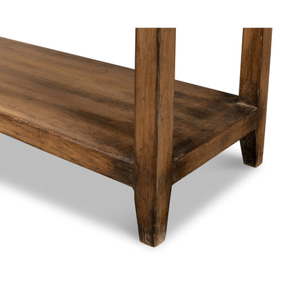 Console de style ferme moderne - Finition noyer