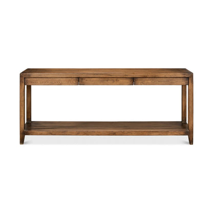 Console de style ferme moderne - Finition noyer
