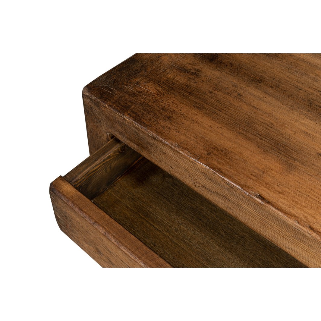 Console de style ferme moderne - Finition noyer