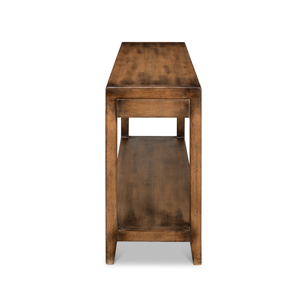 Console de style ferme moderne - Finition noyer