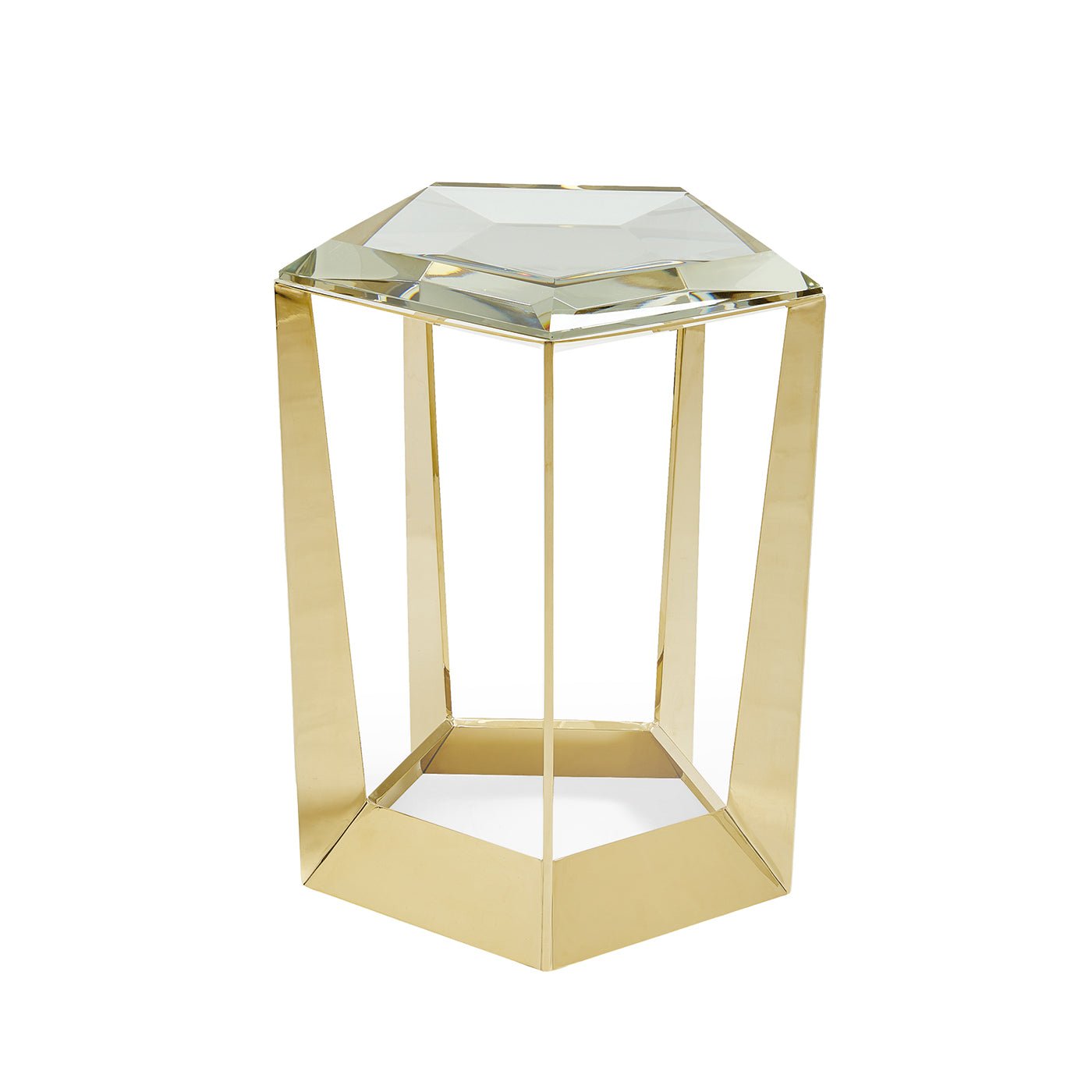 Table d'appoint moderne en pierres précieuses