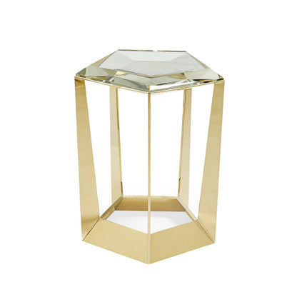 Table d'appoint moderne en pierres précieuses