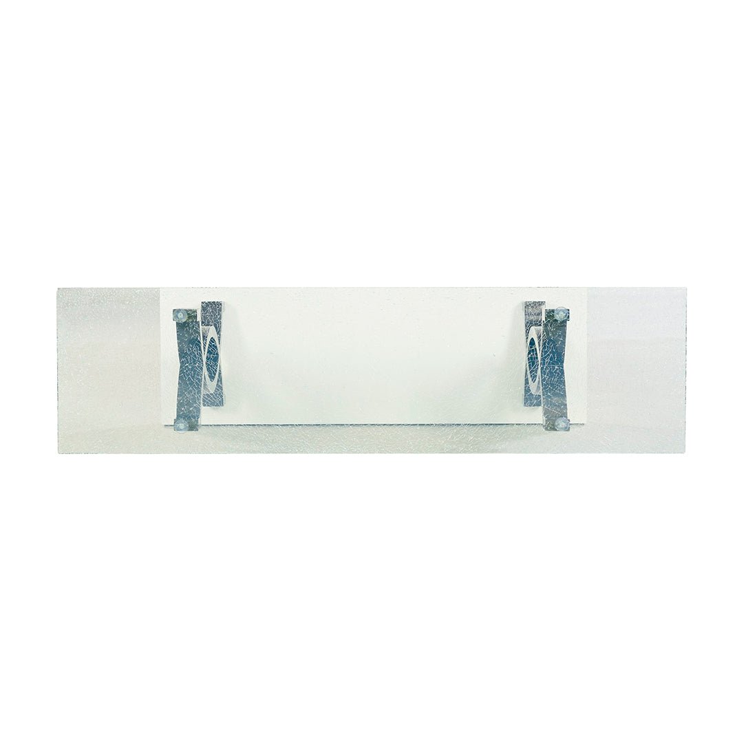 Table console moderne avec plateau en verre