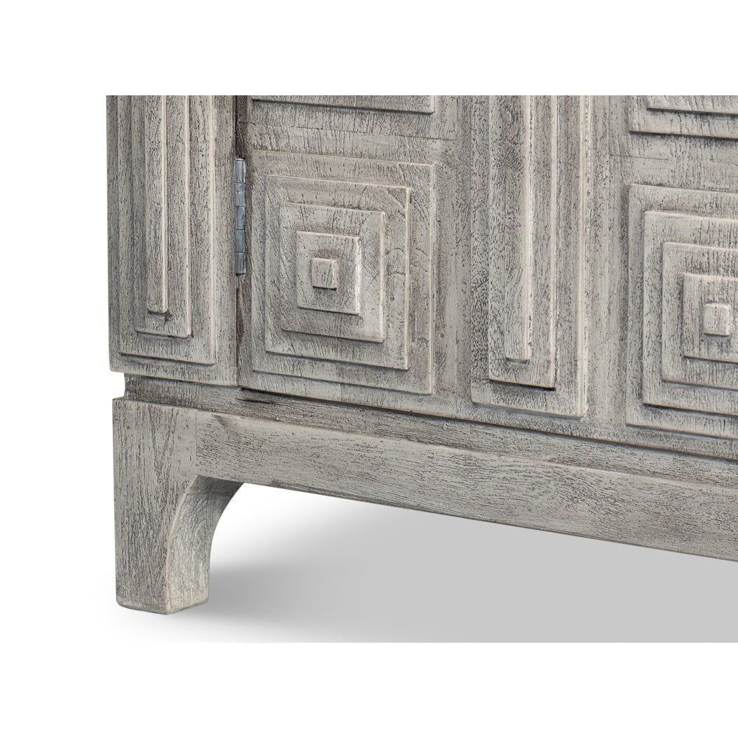 Buffet géométrique gris moderne
