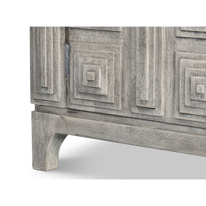 Buffet géométrique gris moderne