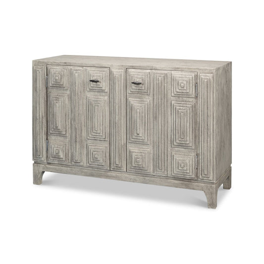 Buffet géométrique gris moderne