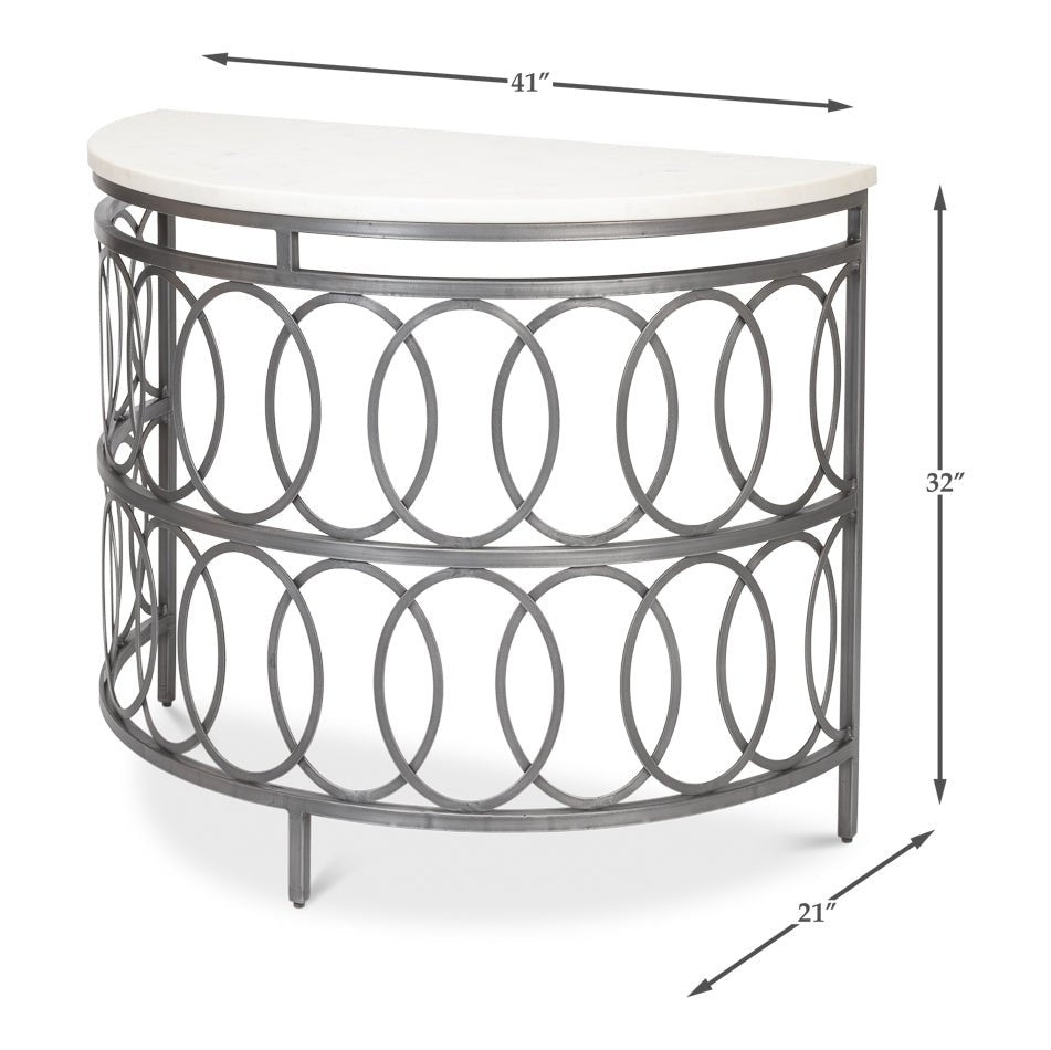 Table console industrielle moderne