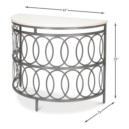 Table console industrielle moderne