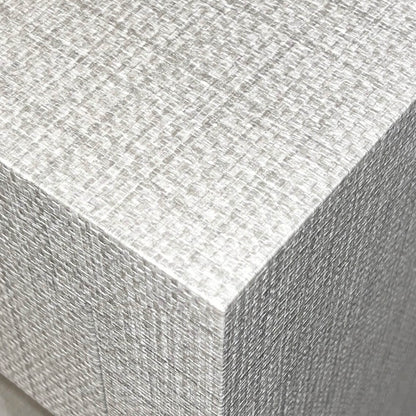Commode moderne à huit tiroirs en tissu gris clair