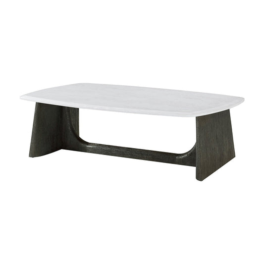 Modern Quartz Top Charcoal Coffee Table