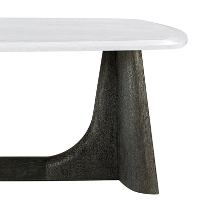 Modern Quartz Top Charcoal Coffee Table