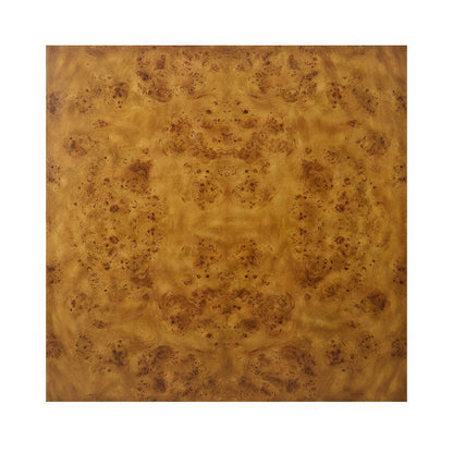Modern Square Burl Wood Coffee Table