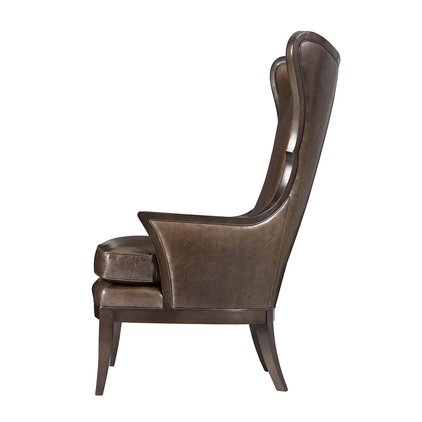 Fauteuil à oreilles rembourré moderne