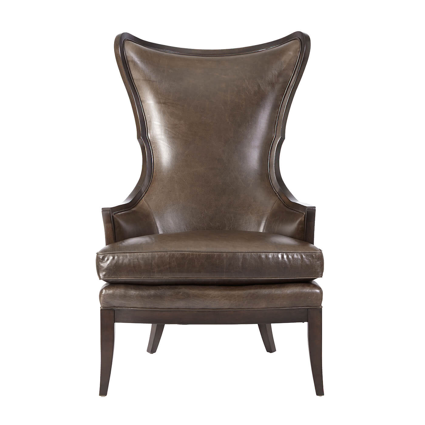 Fauteuil à oreilles rembourré moderne