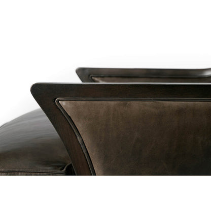 Fauteuil à oreilles rembourré moderne