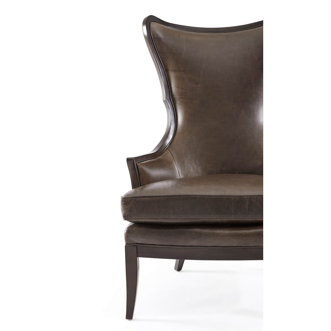Fauteuil à oreilles rembourré moderne