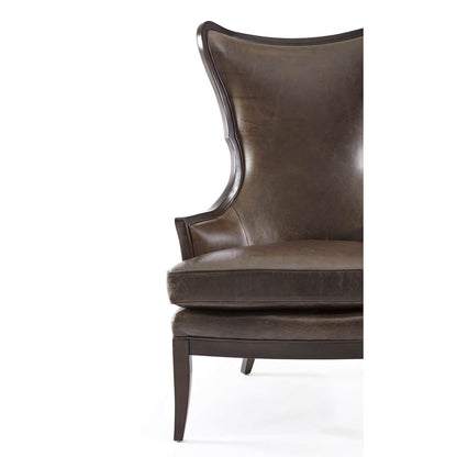 Fauteuil à oreilles rembourré moderne