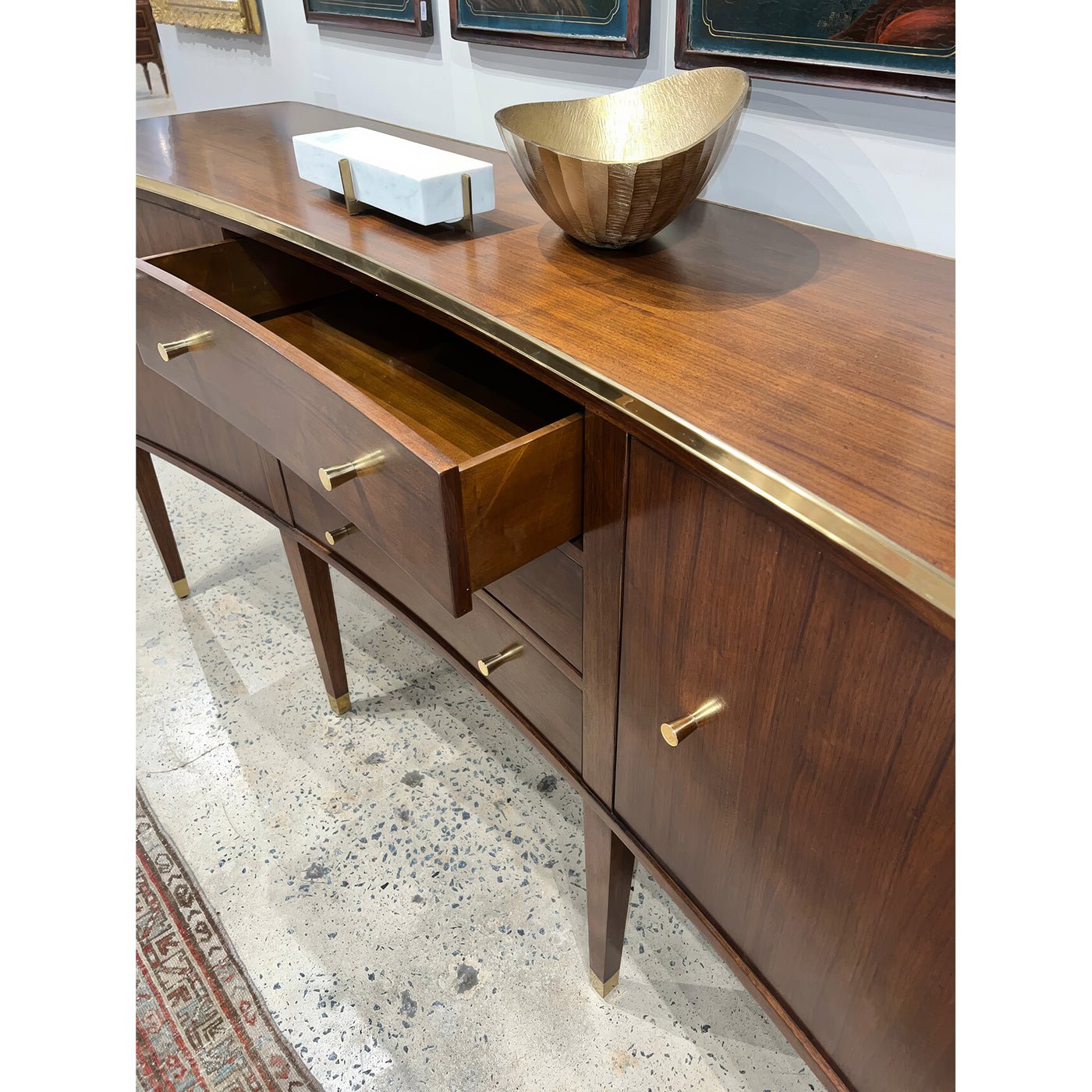 Modern Walnut Sideboard