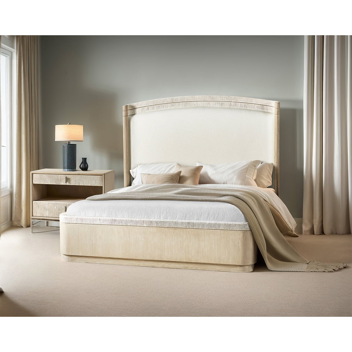Organic Modern Danish Cord King Bed