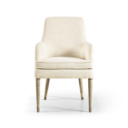 Organic Modern Linen Upholstered Armchair