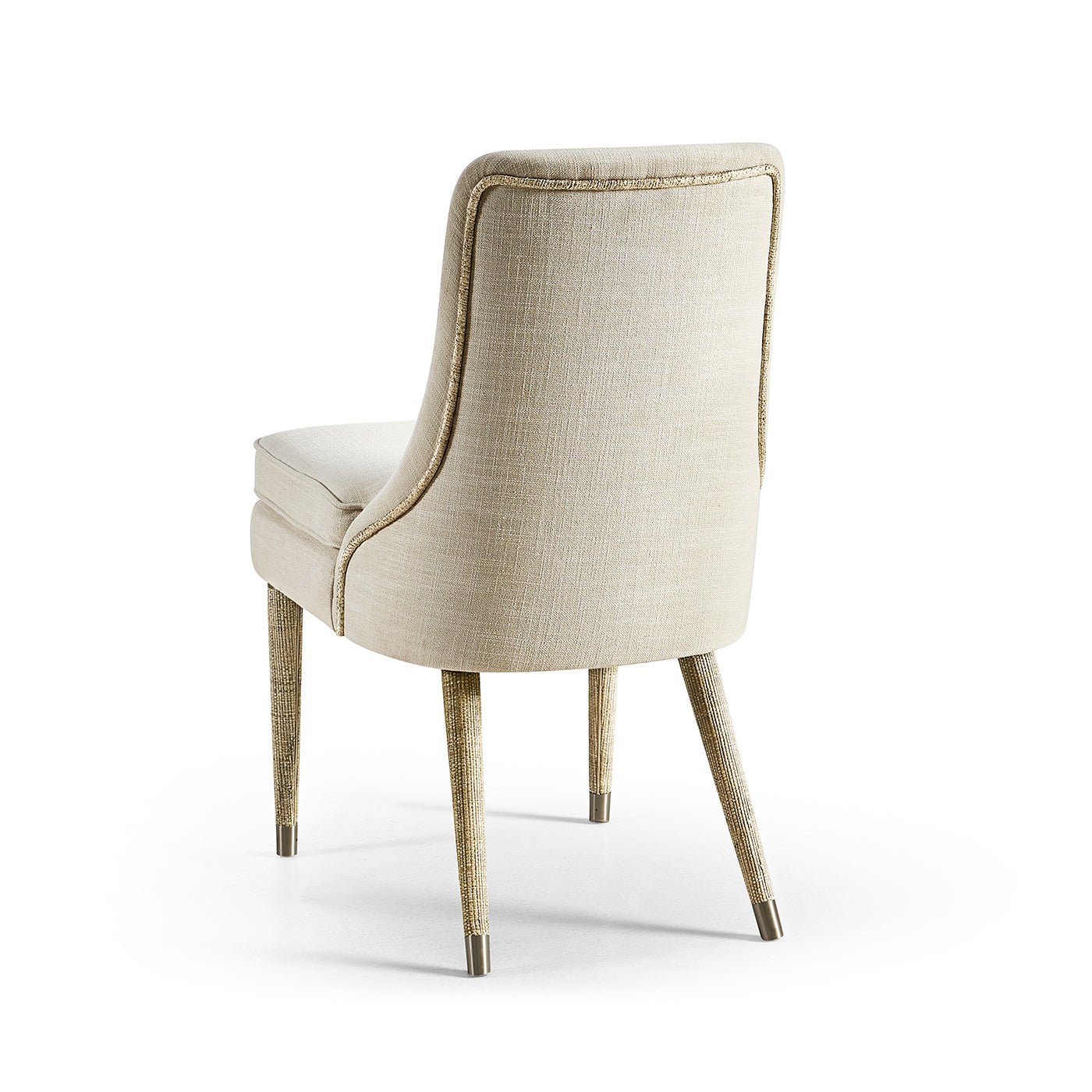 Organic Modern Linen Upholstered Side Chair