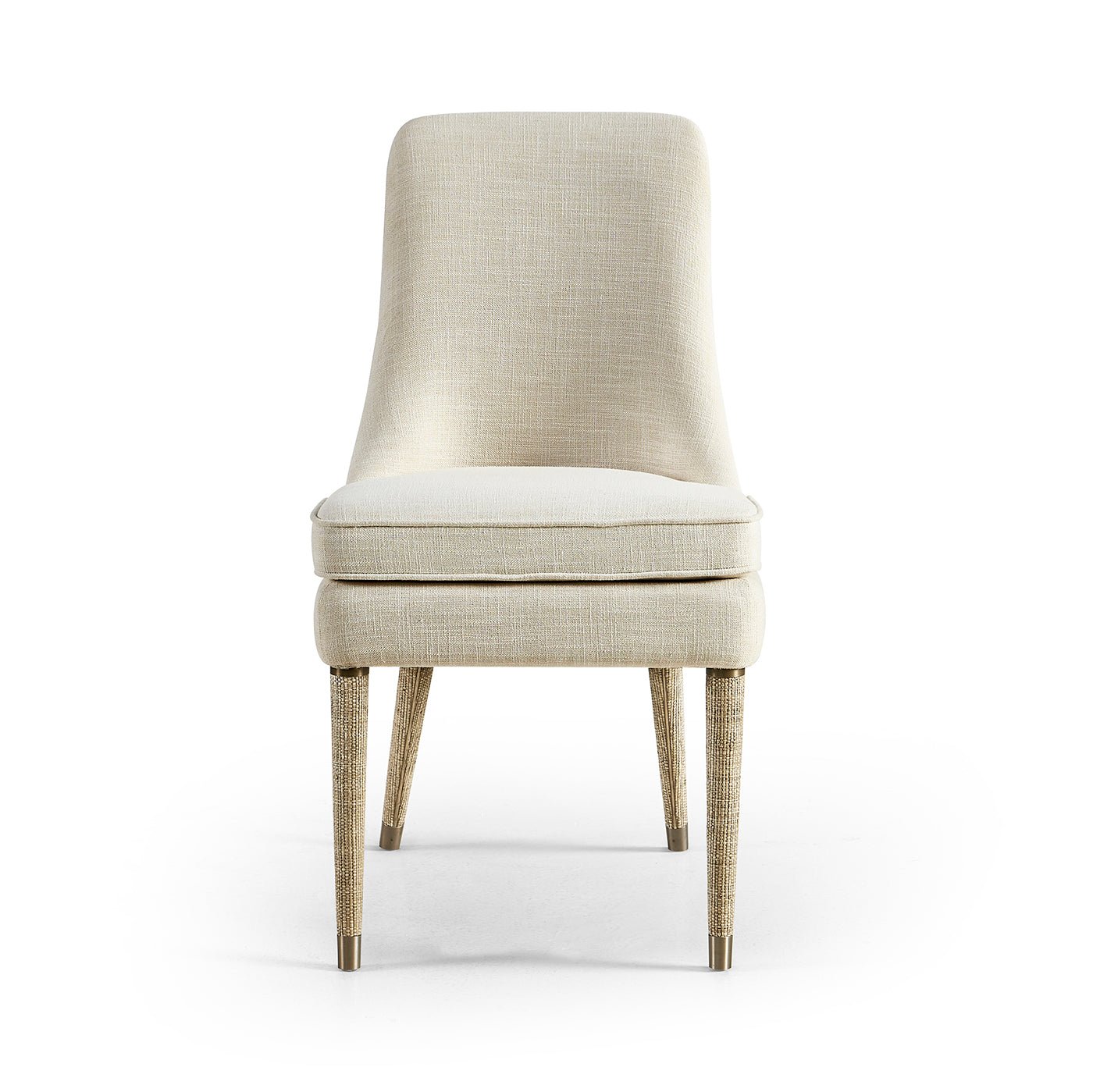 Organic Modern Linen Upholstered Side Chair