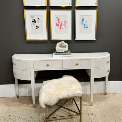 Painted Art Deco Console Vanity