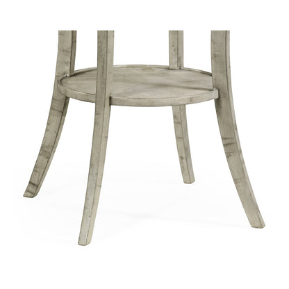 Quatrefoil French Country End Table - Rustic Grey