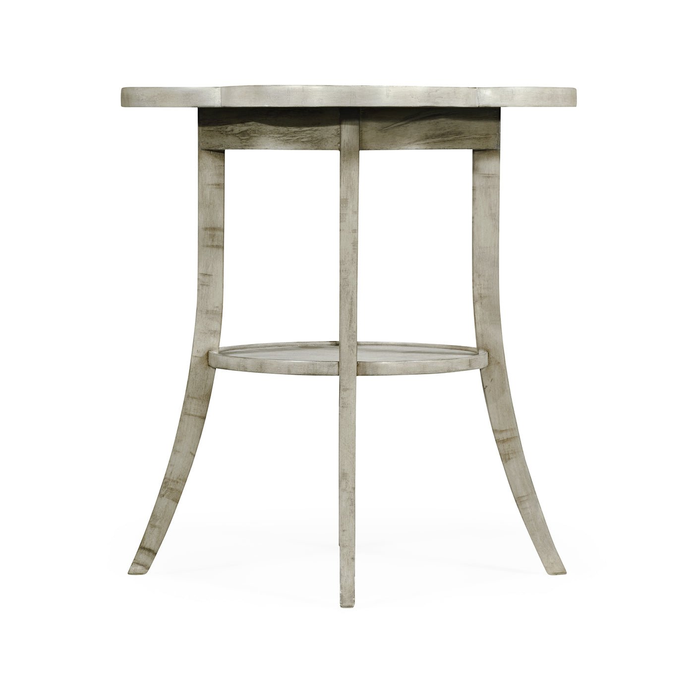 Quatrefoil French Country End Table - Rustic Grey