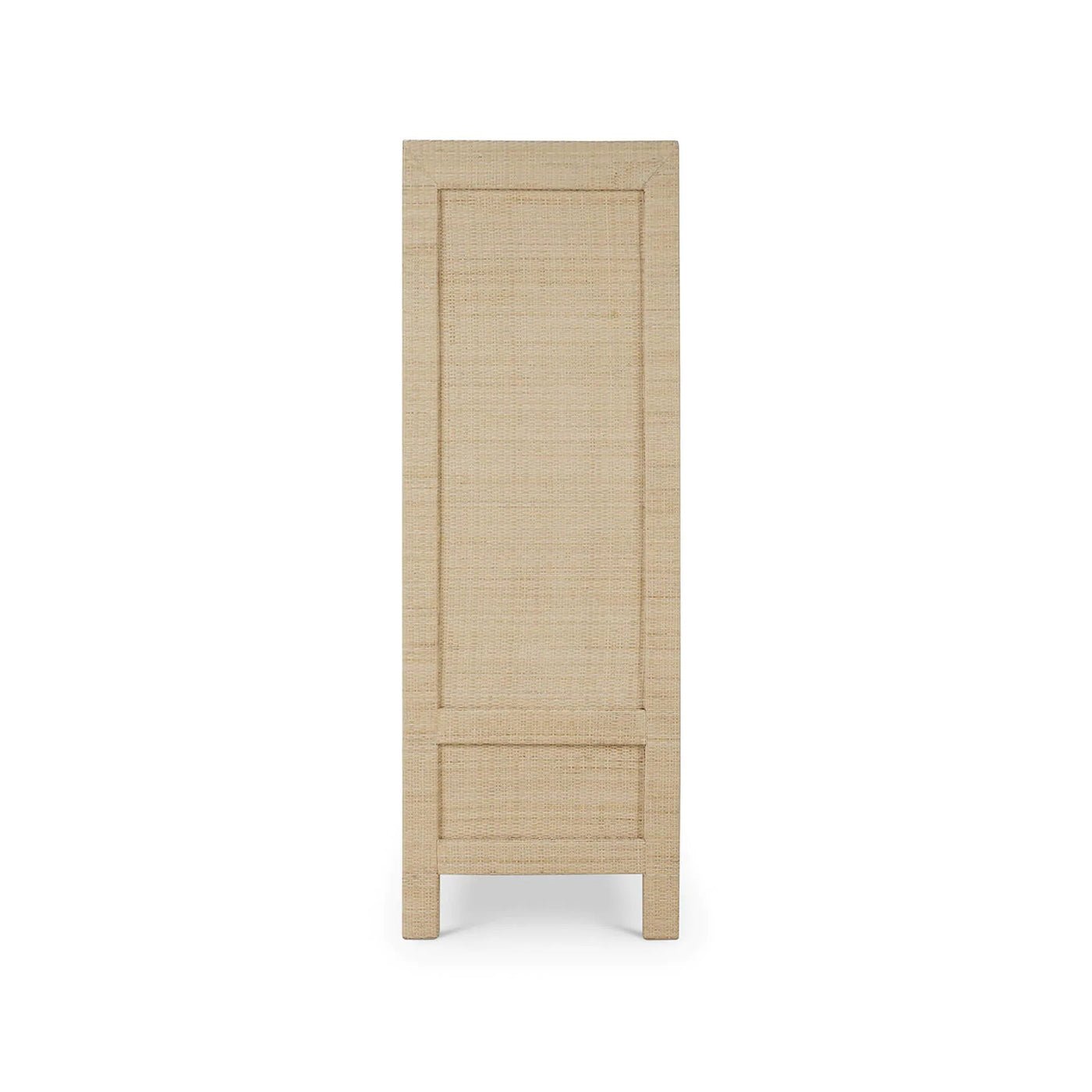 Petite armoire enveloppée de rotin