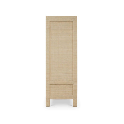 Petite armoire enveloppée de rotin