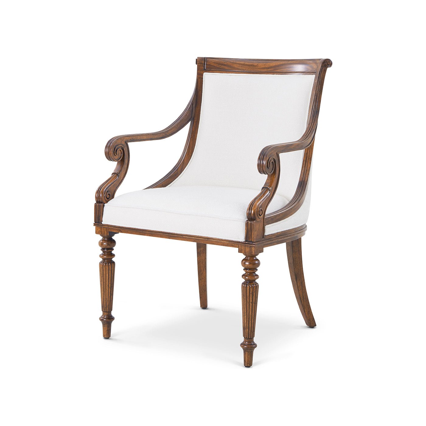 Fauteuil de salle à manger Regency en acajou