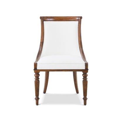 Chaise de salle à manger en acajou Regency