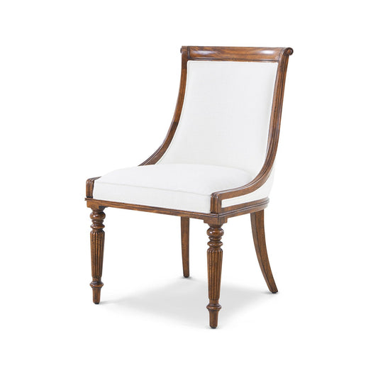 Chaise de salle à manger en acajou Regency