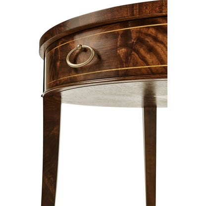 Table d'appoint ronde en acajou Regency