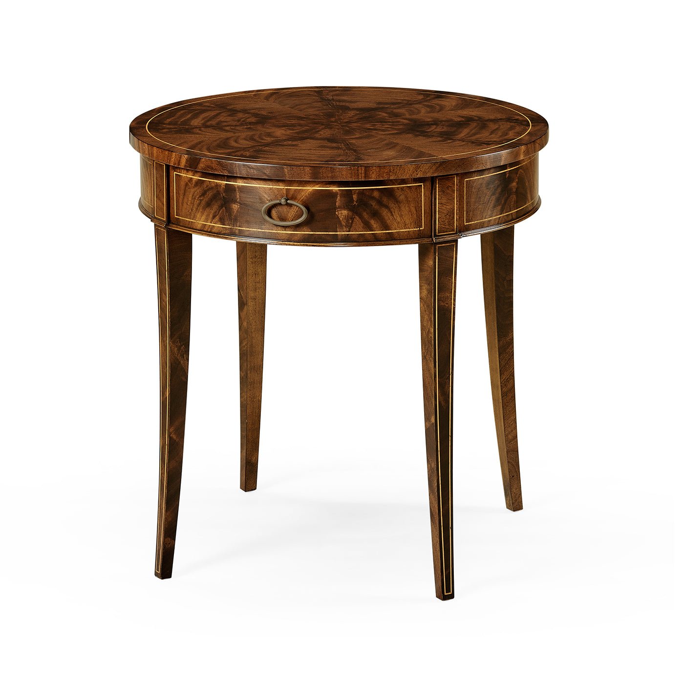 Table d'appoint ronde en acajou Regency