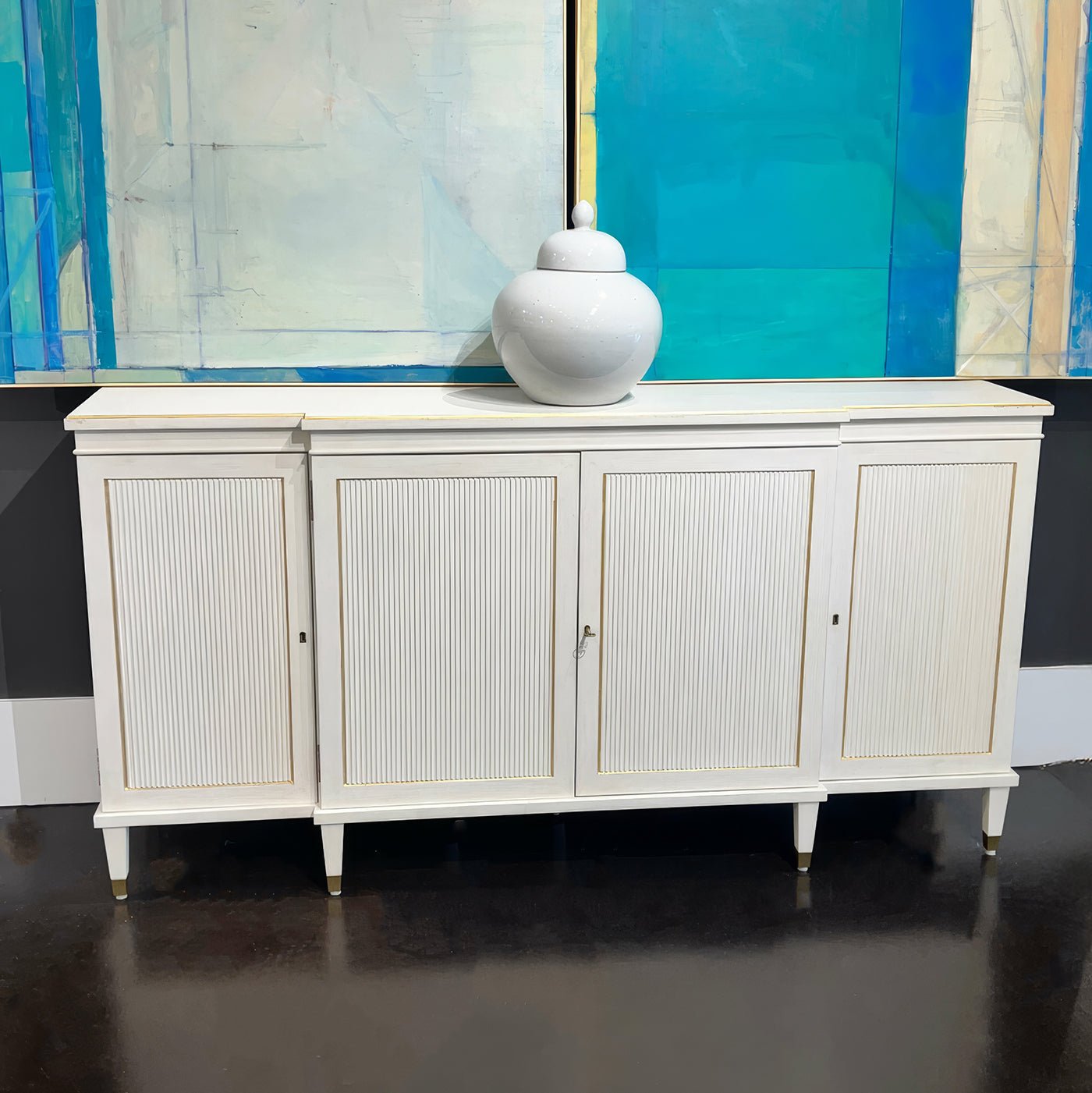 Regency Parcel Gilt Credenza