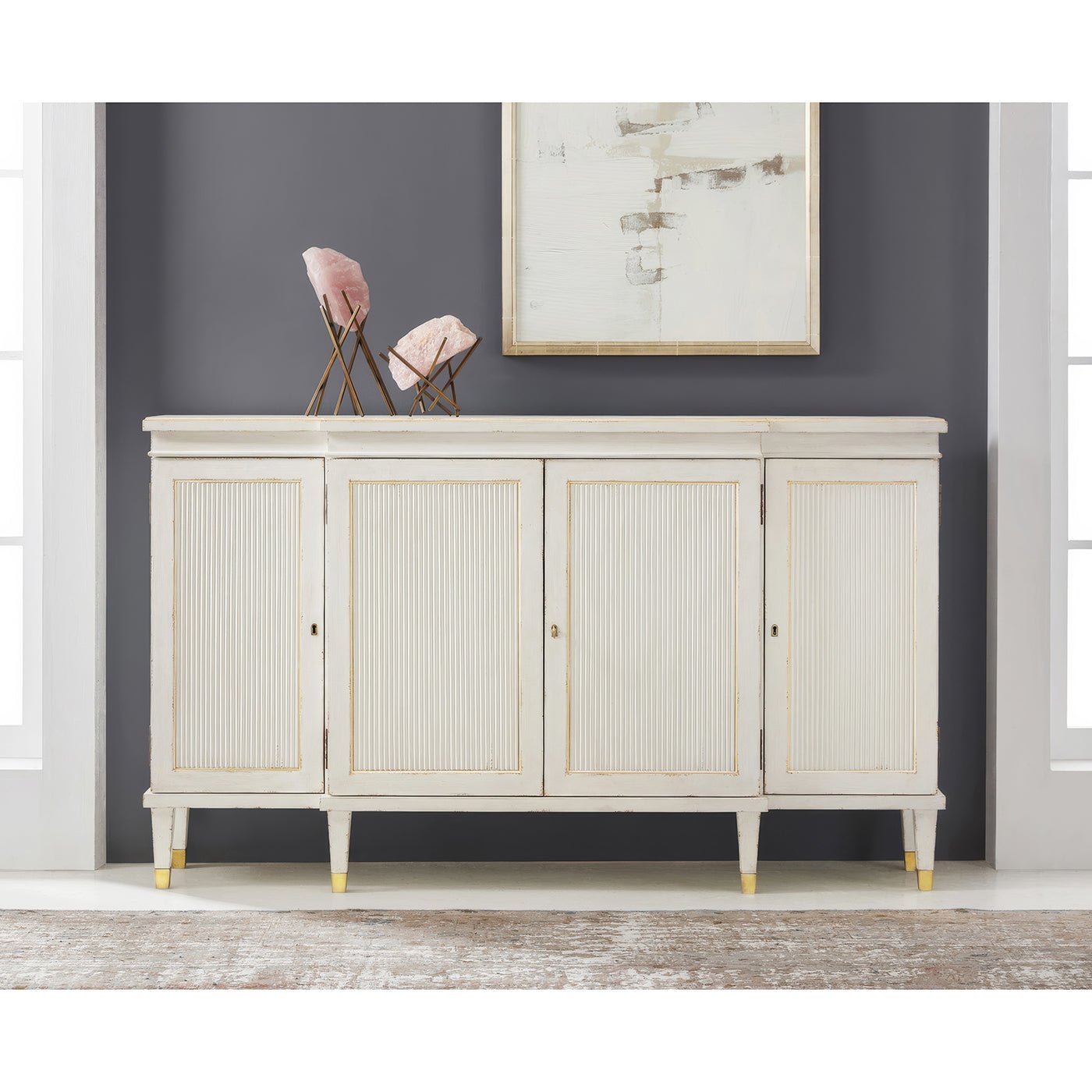 Regency Parcel Gilt Credenza