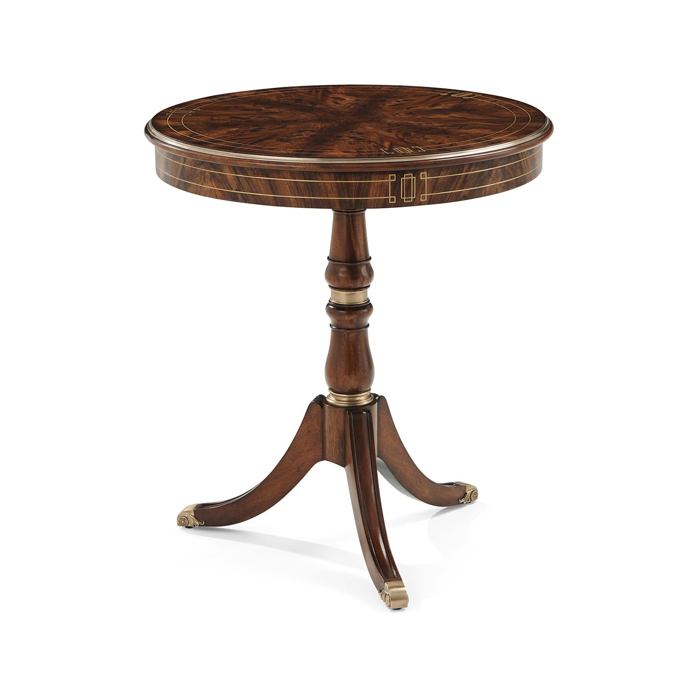 Table d'appoint ronde sur piédestal Regency