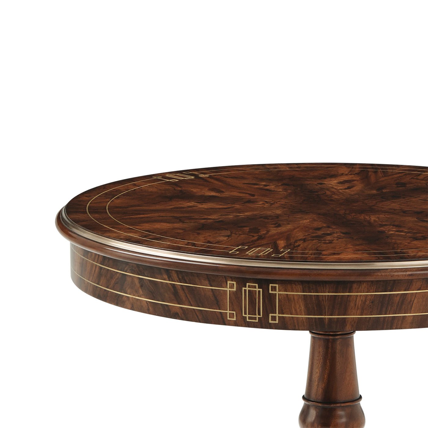 Table d'appoint ronde sur piédestal Regency