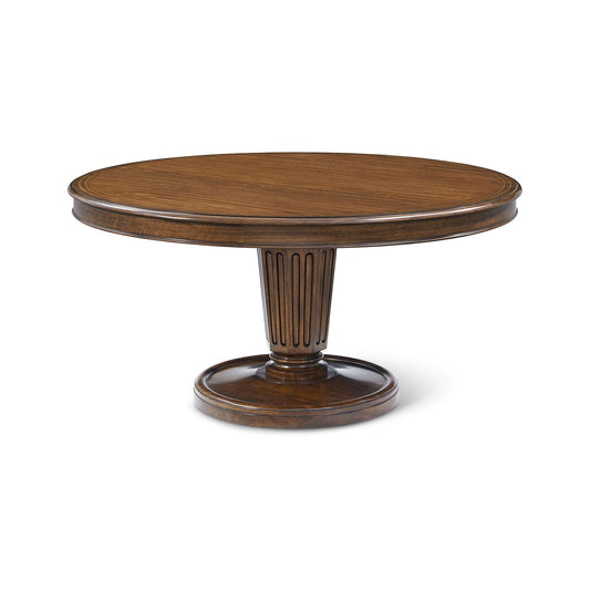 Table à manger ronde de style Régence de 60 pouces