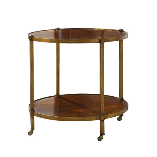 Regency Style Antique Brass End Table