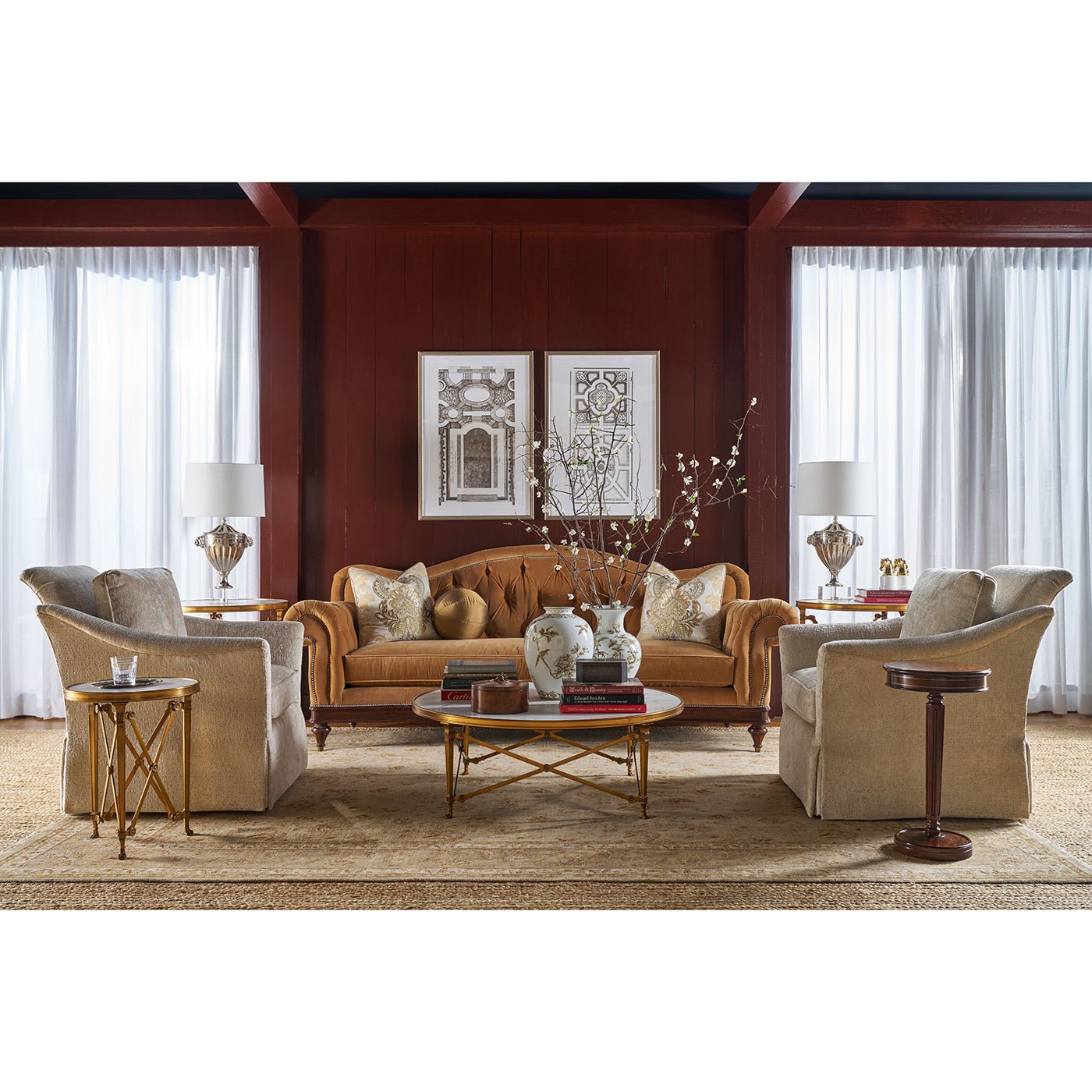 Table d'appoint sur piédestal de style Régence