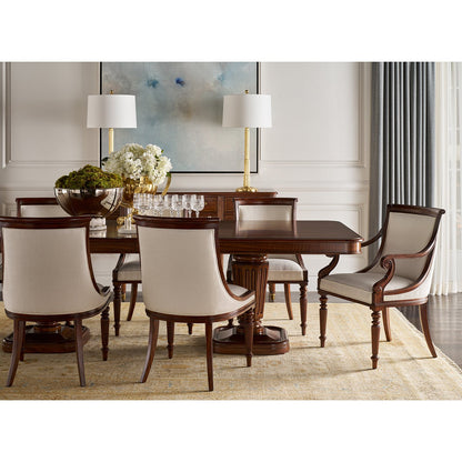 Table à manger en noyer de style Régence
