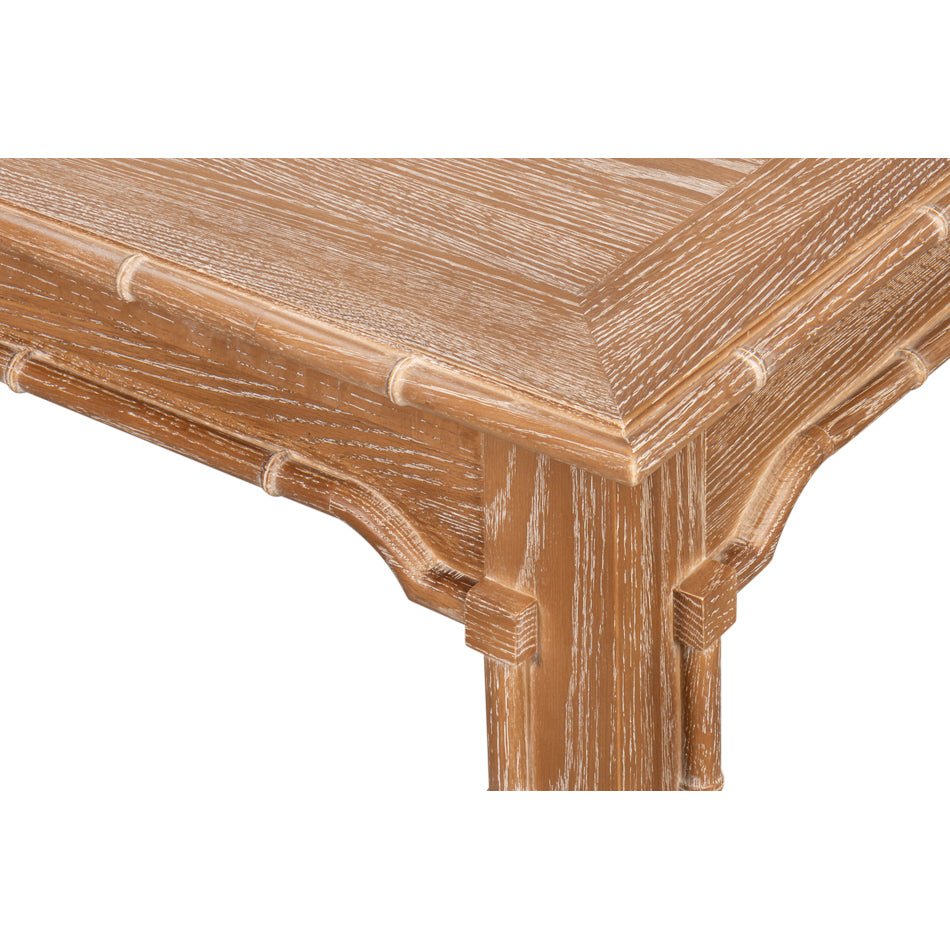 Table à manger Regency en chêne blanchi