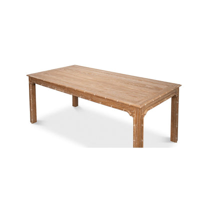 Table à manger Regency en chêne blanchi