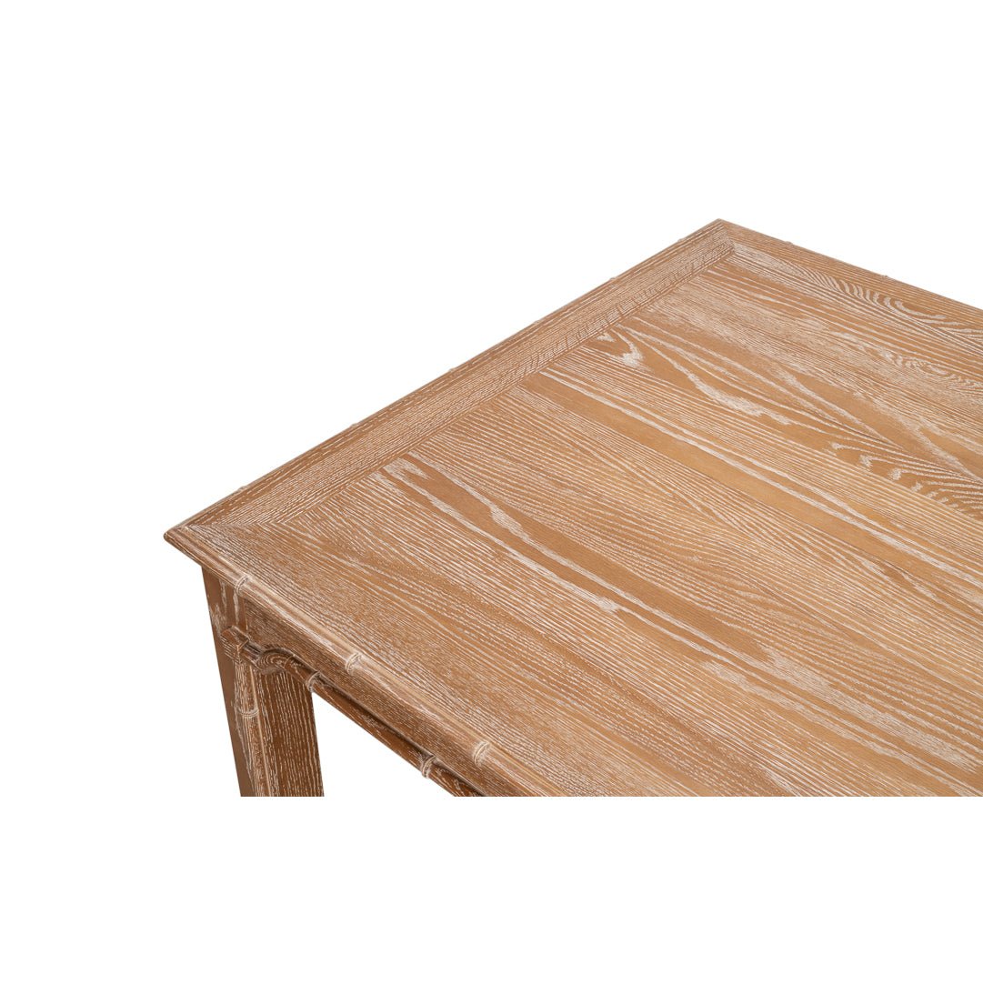 Table à manger Regency en chêne blanchi