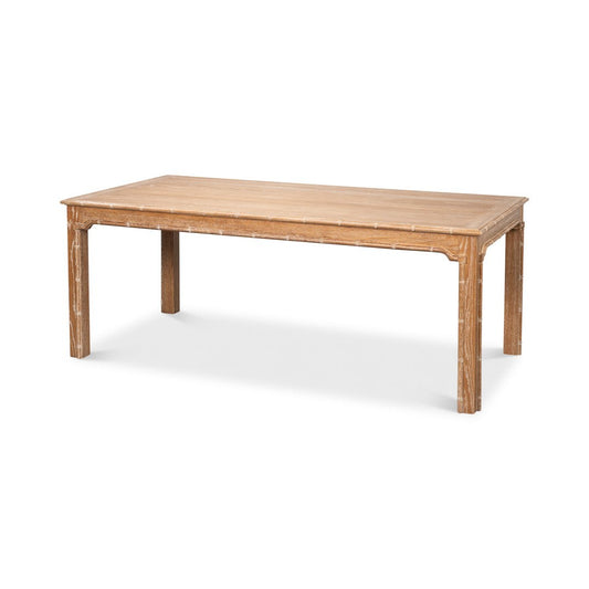 Table à manger Regency en chêne blanchi