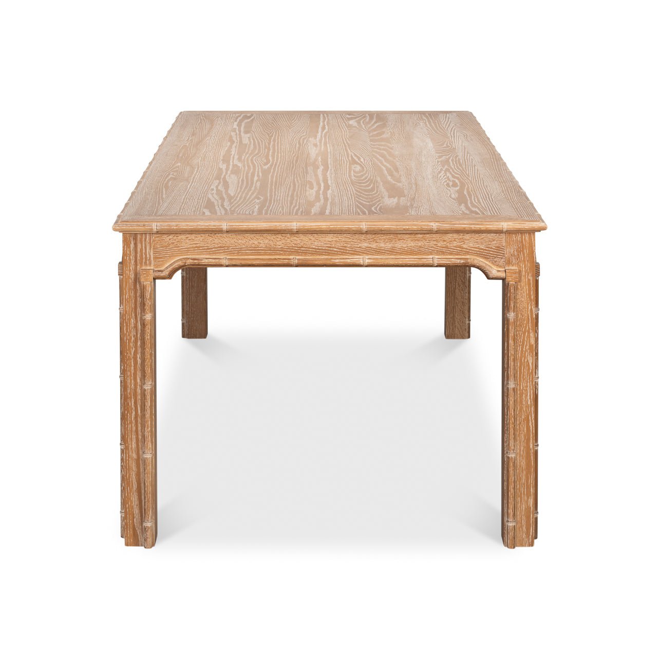 Table à manger Regency en chêne blanchi